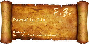 Partelly Zia névjegykártya